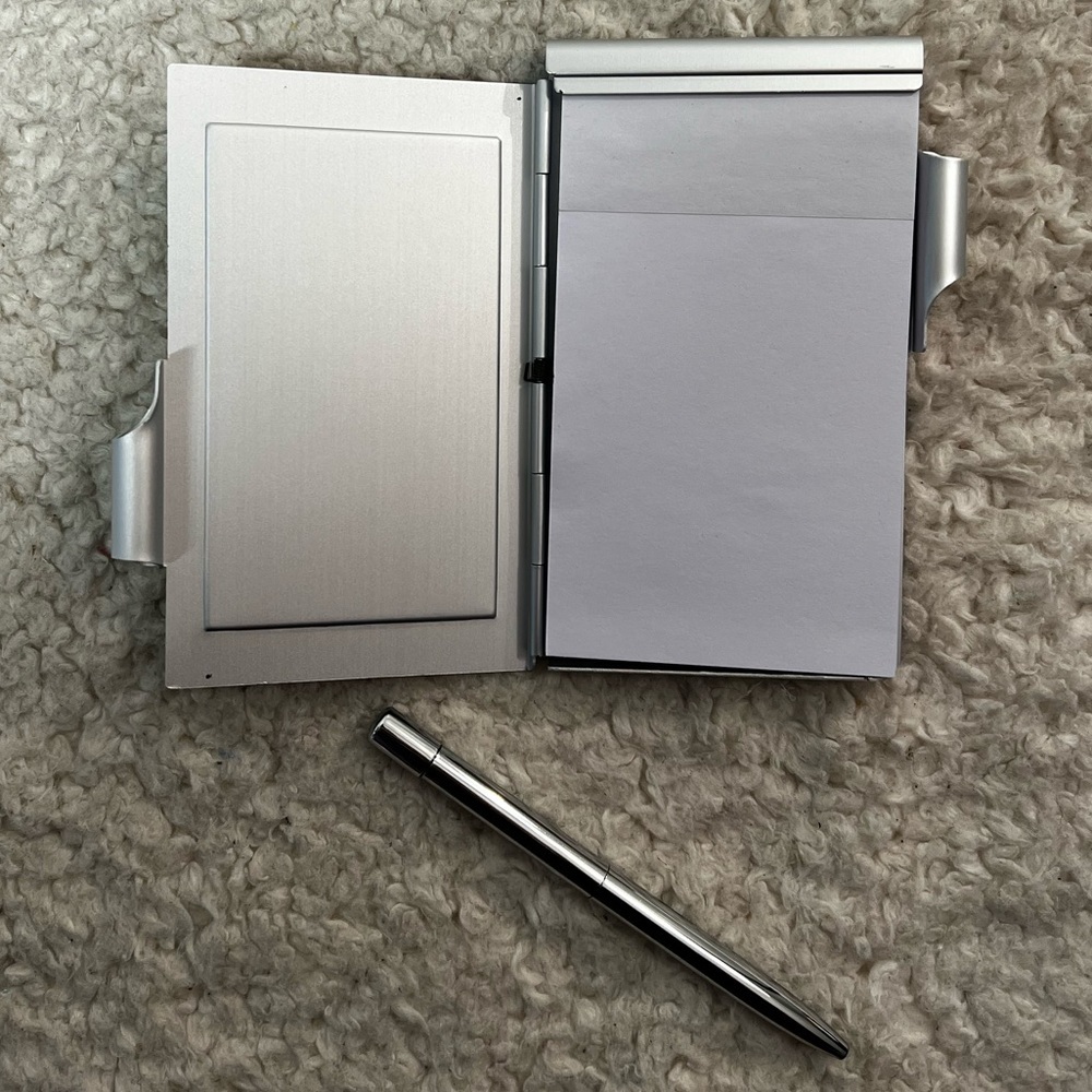 Lucy Lu Designs "Lake Michigan" Notepad w/Case & Ballpoint Pen - Picture 4 of 4